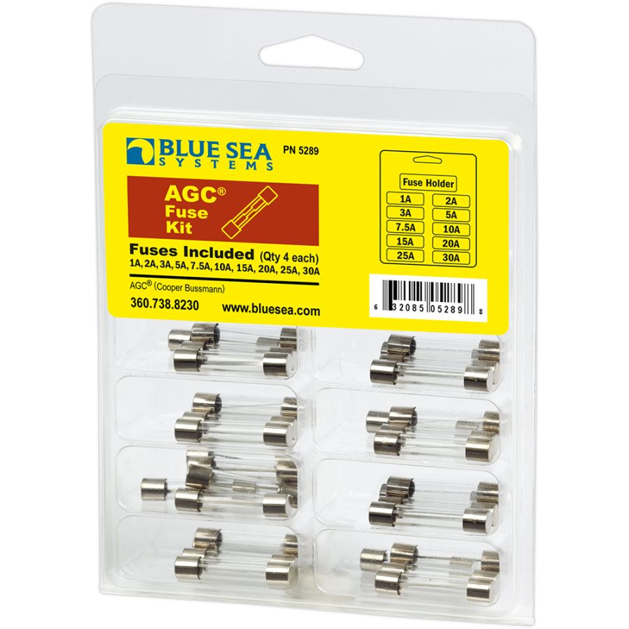 BLUE SEA 5289 AGC FUSE KIT - 41-PIECE