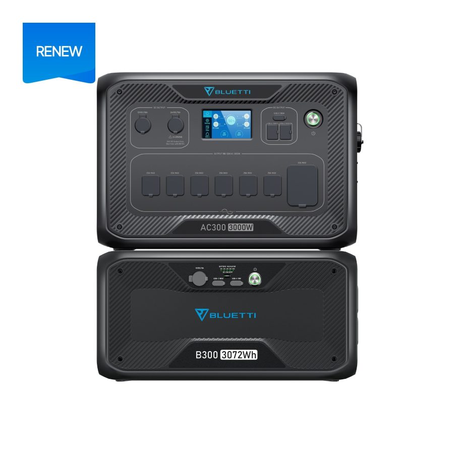 BLUETTI AC300+B300(Renew) Home Battery Backup, AC300+B300|(Renew)