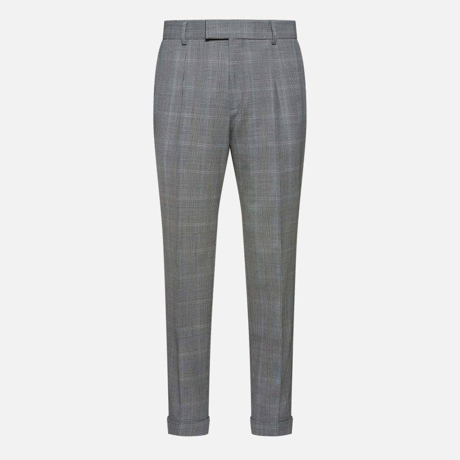 BOSS Black H-Pepe Checked Wool-Blend Trousers - IT 52/XL