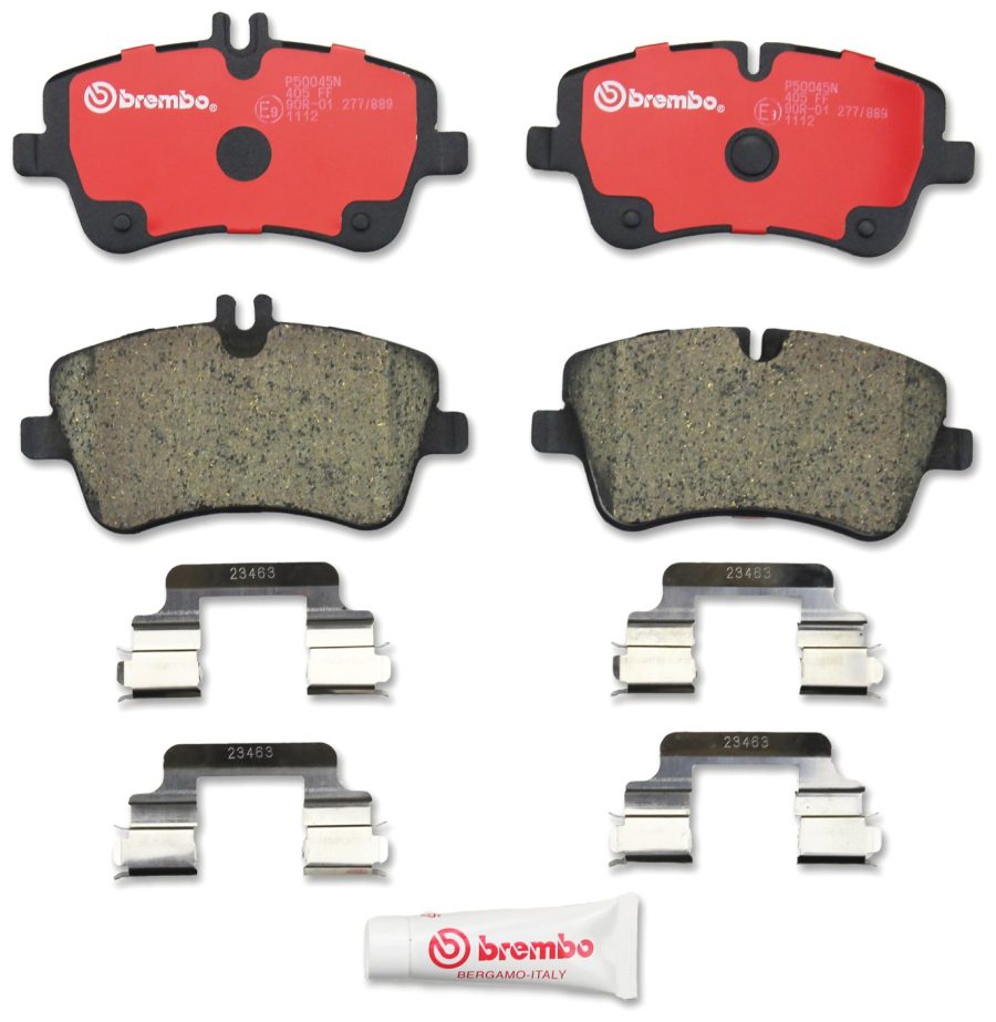 BREMBO P50045N Brake Pad; NAO; FMSI Number D872-7747; Ceramic; Set Of 4; With Hardware