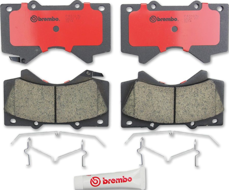 BREMBO P83107N Brake Pad; NAO; FMSI Number D1303-8419; Ceramic; Set Of 4; With Hardware