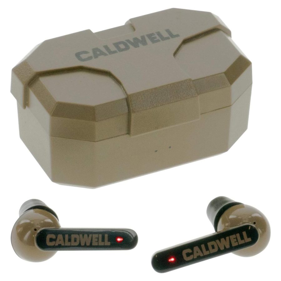 BTI 1134903 Caldwell E-MAX Shadows 23 NRR - Electronic Hearing Protection with Bluetooth (Color: FDE)