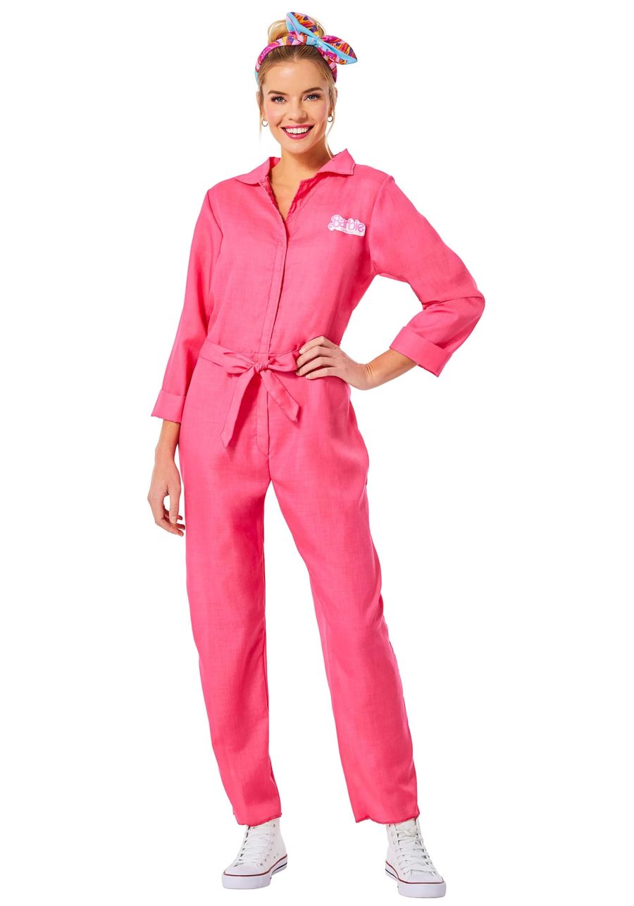 Barbie Movie Women's Pink Jumpsuit Costume