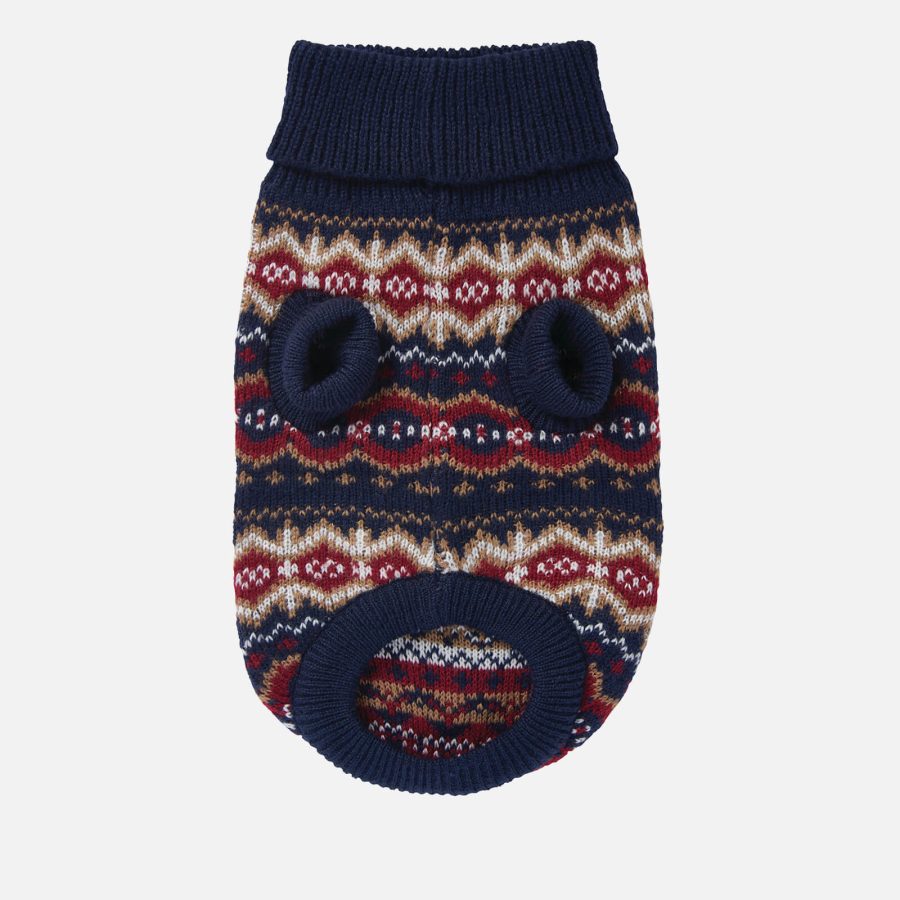 Barbour Case Fair Isle Dog Jumper - Large