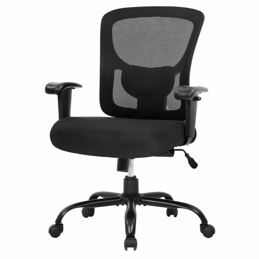 Big and Tall Office Chair 400lbs Desk Chair Mesh Computer Chair with Lumbar Supp