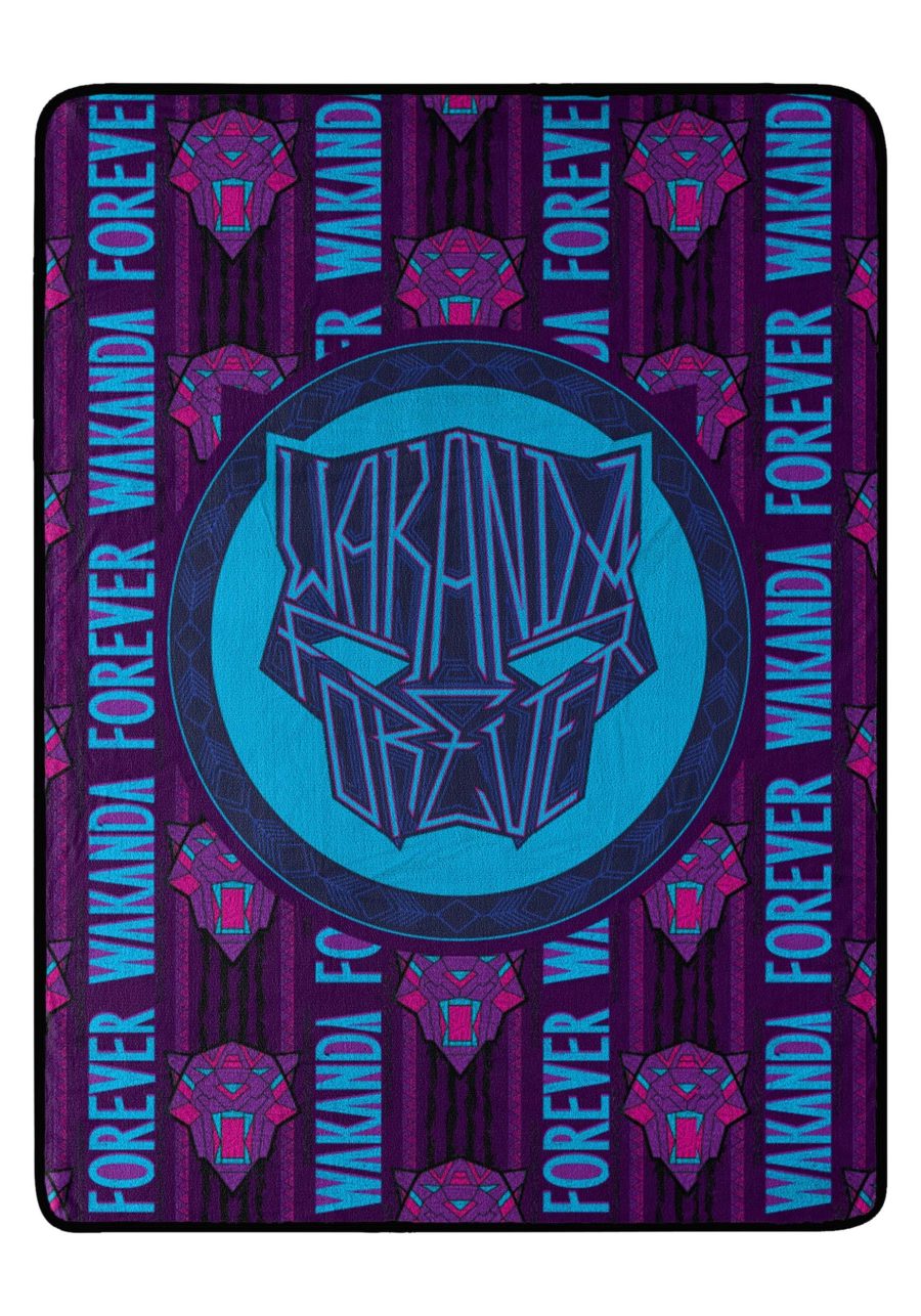 Black Panther Wakanda Forever Sign of Strength Blanket