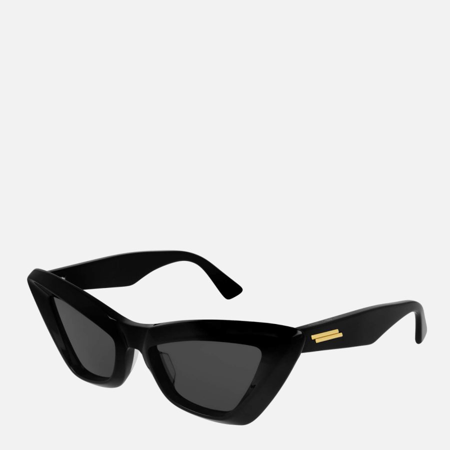 Bottega Veneta Women's Oversized Cat Eye Acetate Sunglasses - Black