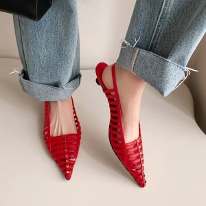 CHIKO Anais Pointy Toe Kitten Heels Slingback Shoes