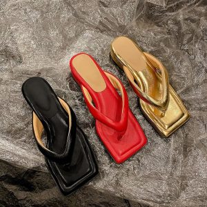 CHIKO Greta Open Toe Block Heels Slides Sandals