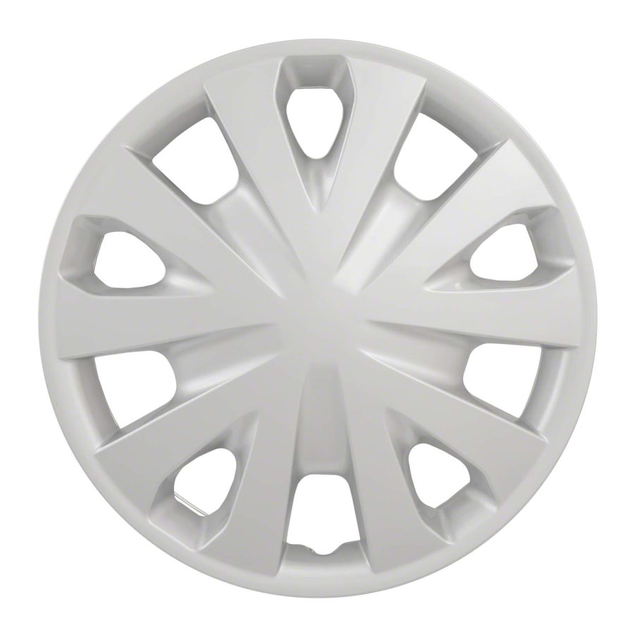 COAST TO COAST 49615S Wheel Cover; 15 Inch; 5 V-Spoke; Silver; Plastic; Set Of 4