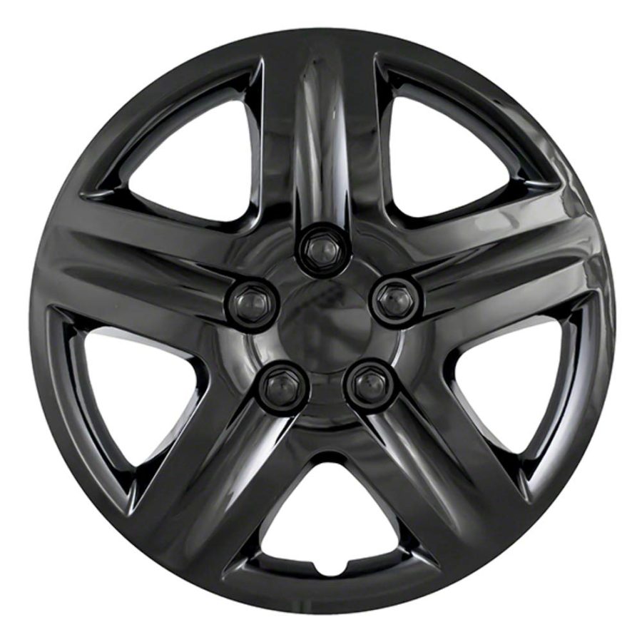 COAST TO COAST IWC43118BLK Wheel Cover; 18 Inch; 6 Spoke; Gloss Black; Plastic; Set Of 4