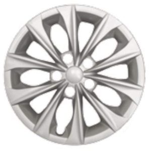 COAST TO COAST IWC51416S Wheel Cover; 16 Inch; 10 Spoke; Silver; Plastic; Set Of 4; Standard Leg