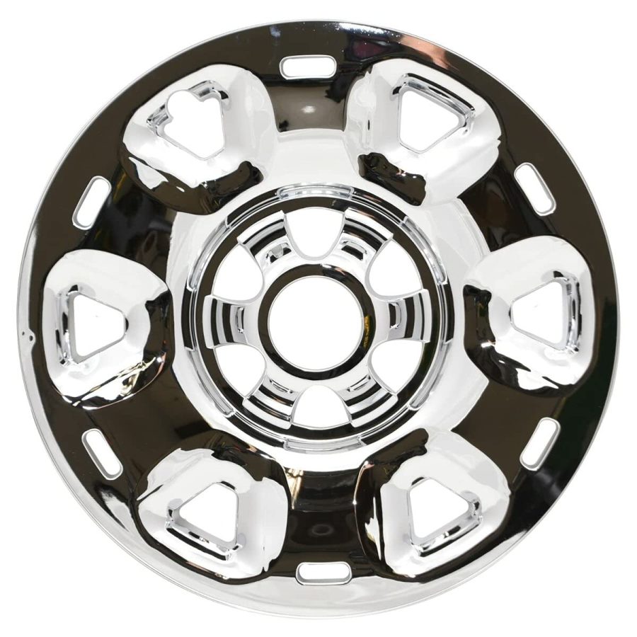 COAST TO COAST IWCIMP101X Wheel Skin; IMPOSTOR ®; 17 Inch; 6 Spokes; Snap-On; Plated; Chrome; ABS Plastic; Set Of 4; Fits Over And Into OEM Wheel