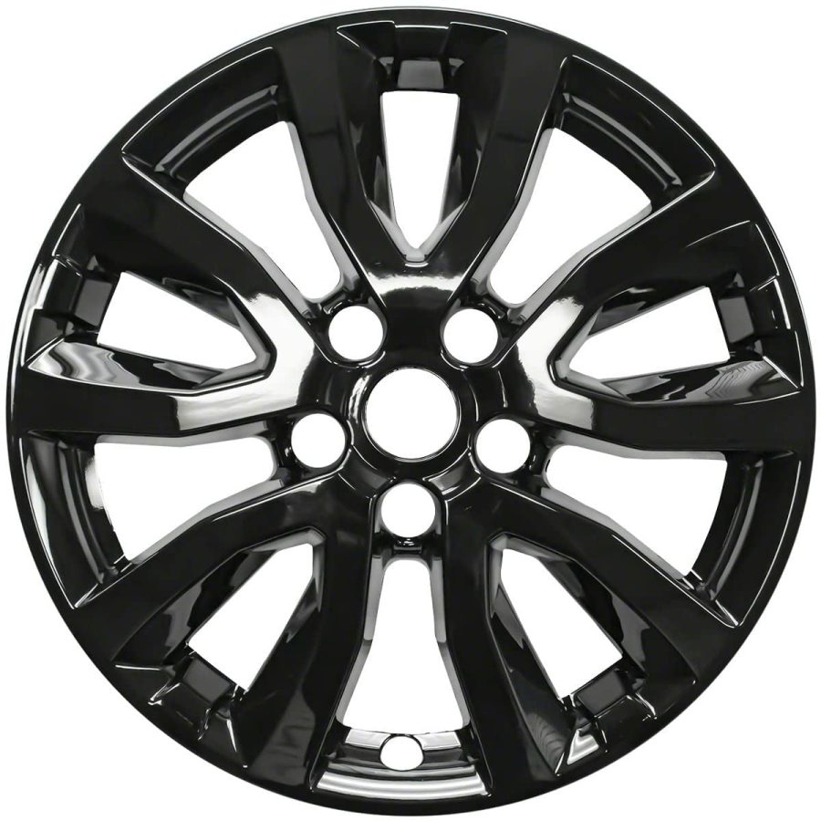 COAST TO COAST IWCIMP433BLK Wheel Skin; IMPOSTOR; 17 Inch; 5 V Spokes; Snap-On; Painted; Gloss Black; ABS Plastic; Set Of 4