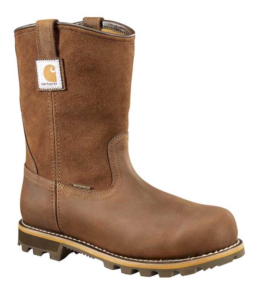 Carhartt CMP1453 Men's 10" Carbon Composite Toe Waterproof Slip Resistant Wellington Work Boot