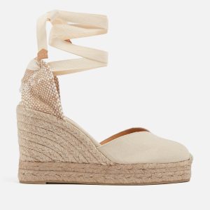 Castañer Women's Chiara Canvas Wedge Espadrilles - UK 3