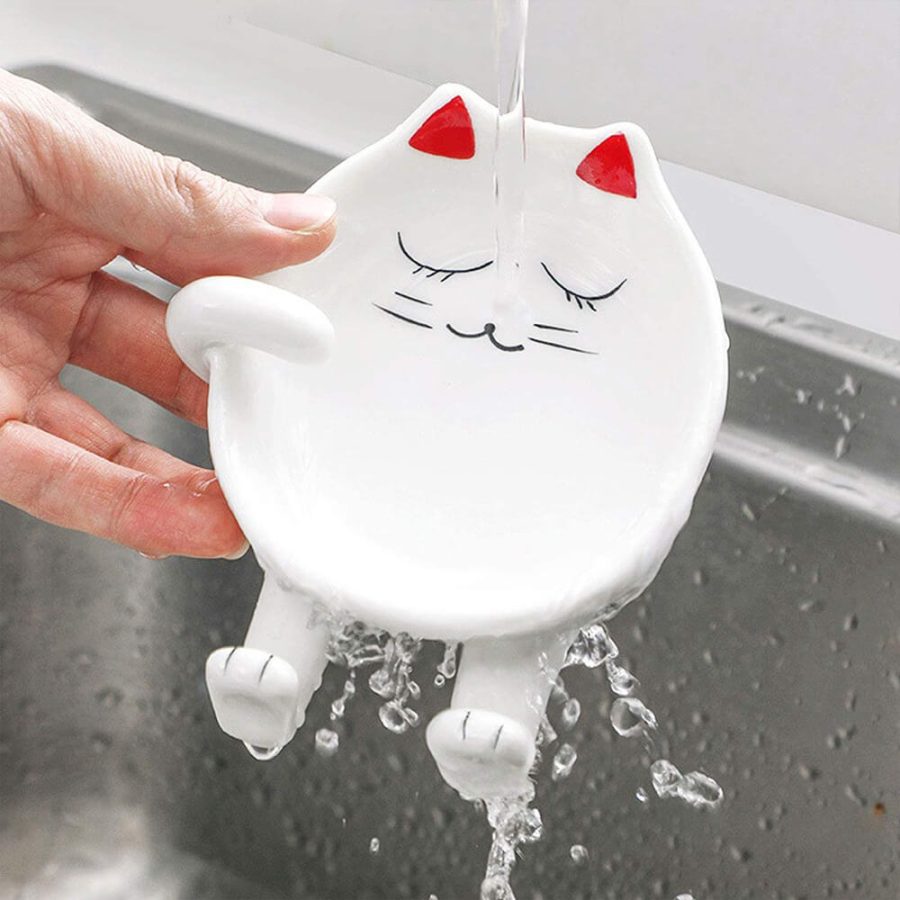 Ceramic Cat Spoon Rest