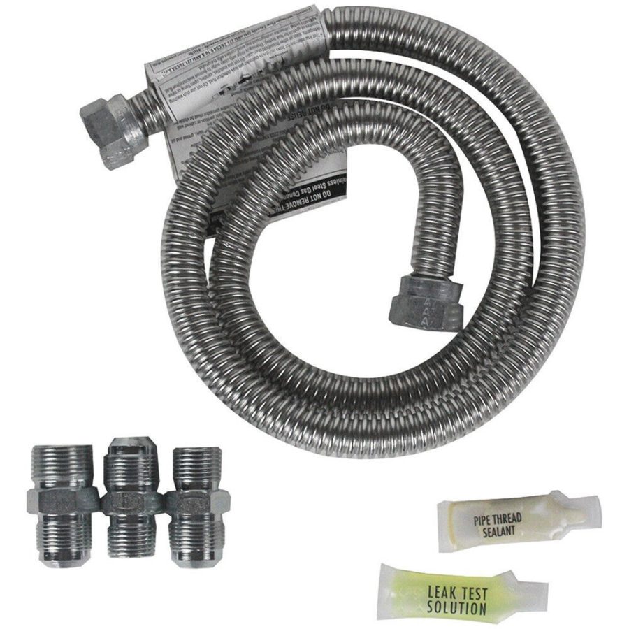 Certified Appliance Accessories 4 Ft. Universal Gas Dryer/Range Connector Kit