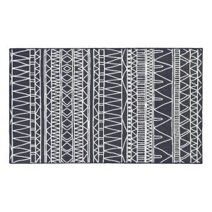 Chelsea Tribal Aztec Dark Grey Washable Rug