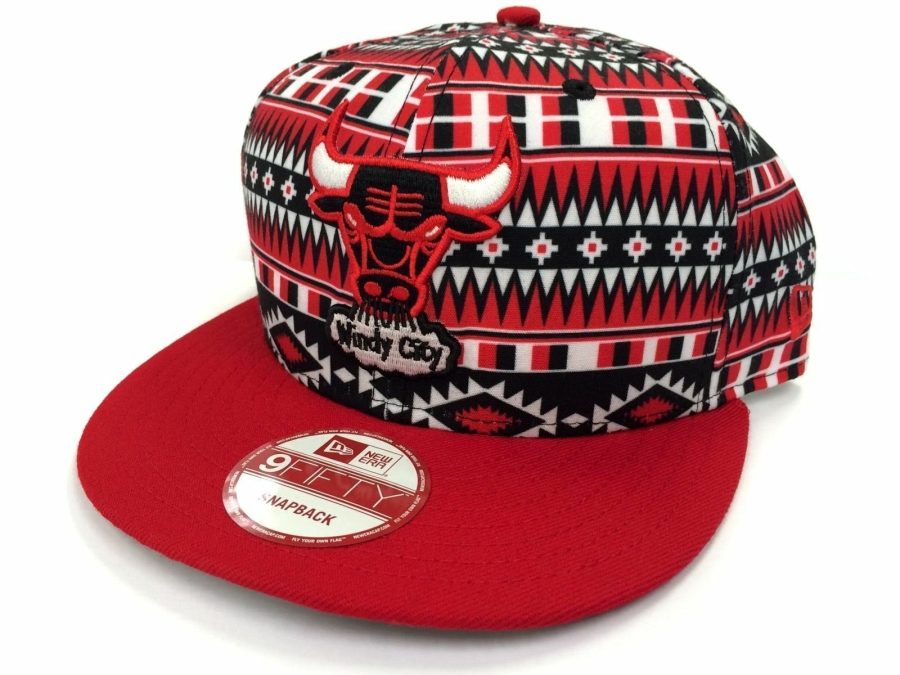 Chicago Bulls New Era 9Fifty HWC All Print Red NBA Basketball Snapback Hat