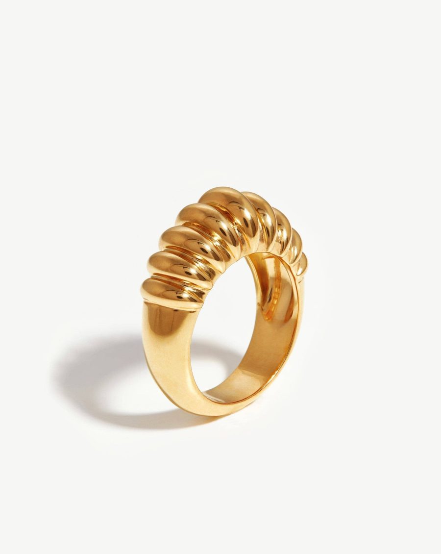 Claw Ridge Ring | 18k Gold Plated