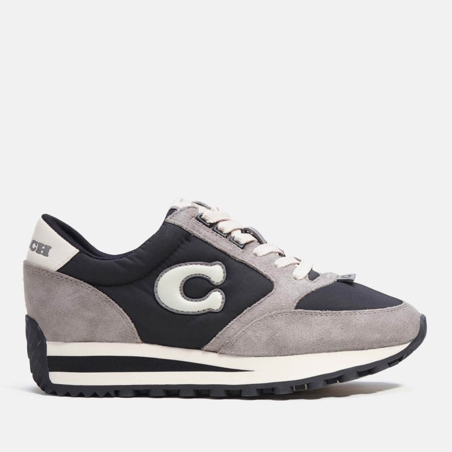 Coach Shell and Suede Running Style Trainers - UK 4