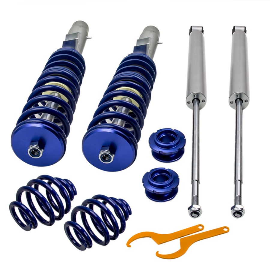 Compatible for BMW E46 320 323 325 328 330 335 Cabrio Shock Absorbers Blue Coilover Kit lowering kit