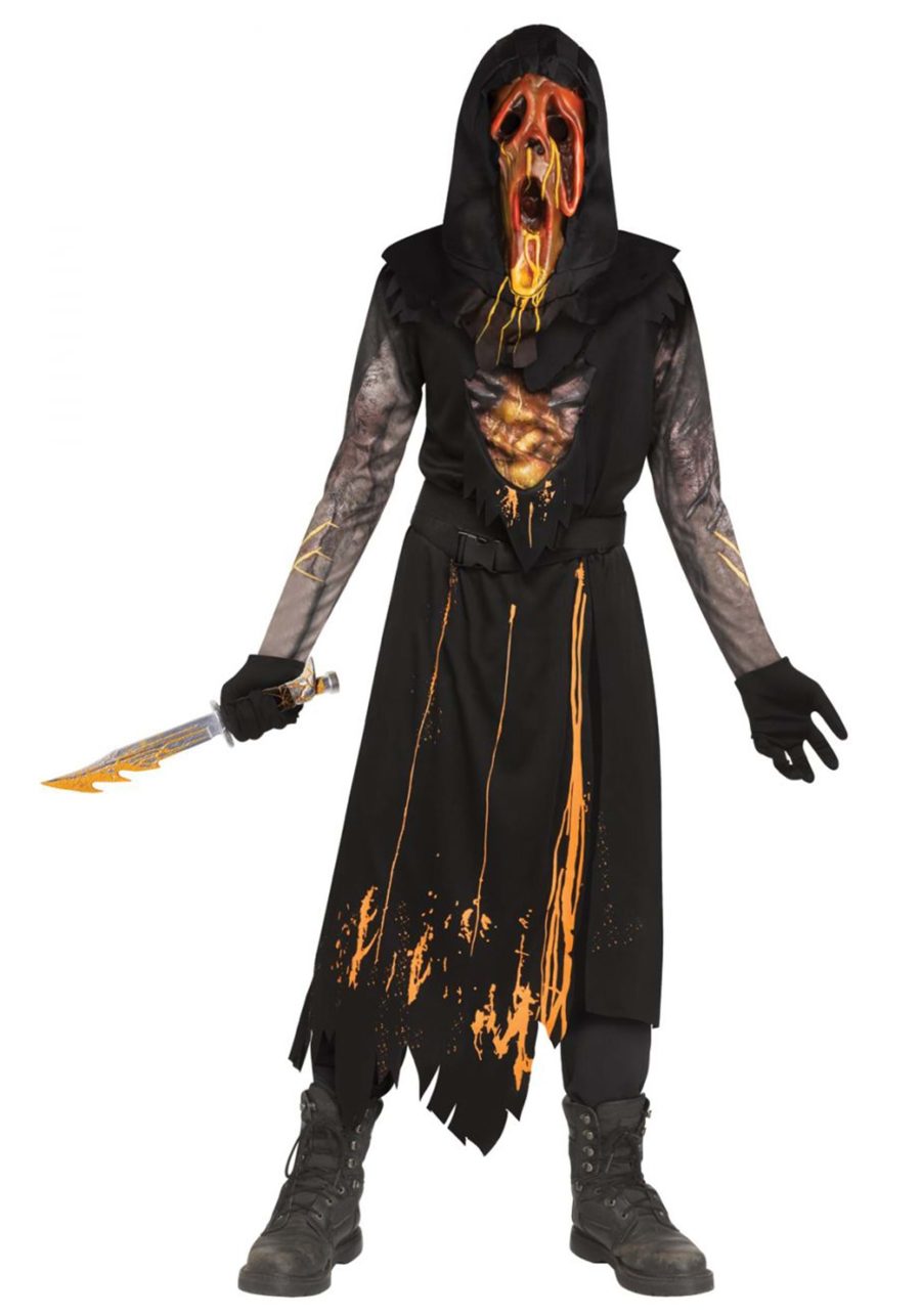 Dead by Daylight Child Scorched Ghost Face Costume