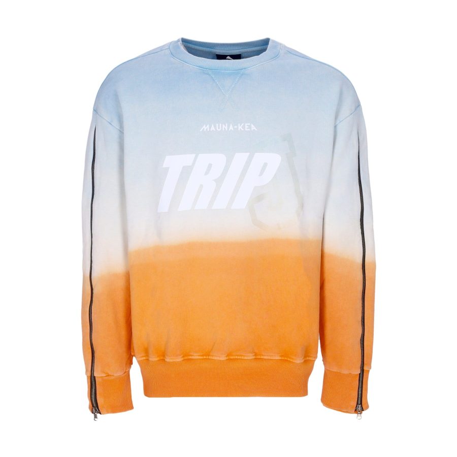 Degrade' Crewneck X Triple J Men's Lightweight Crewneck Sweatshirt Cyan/orange