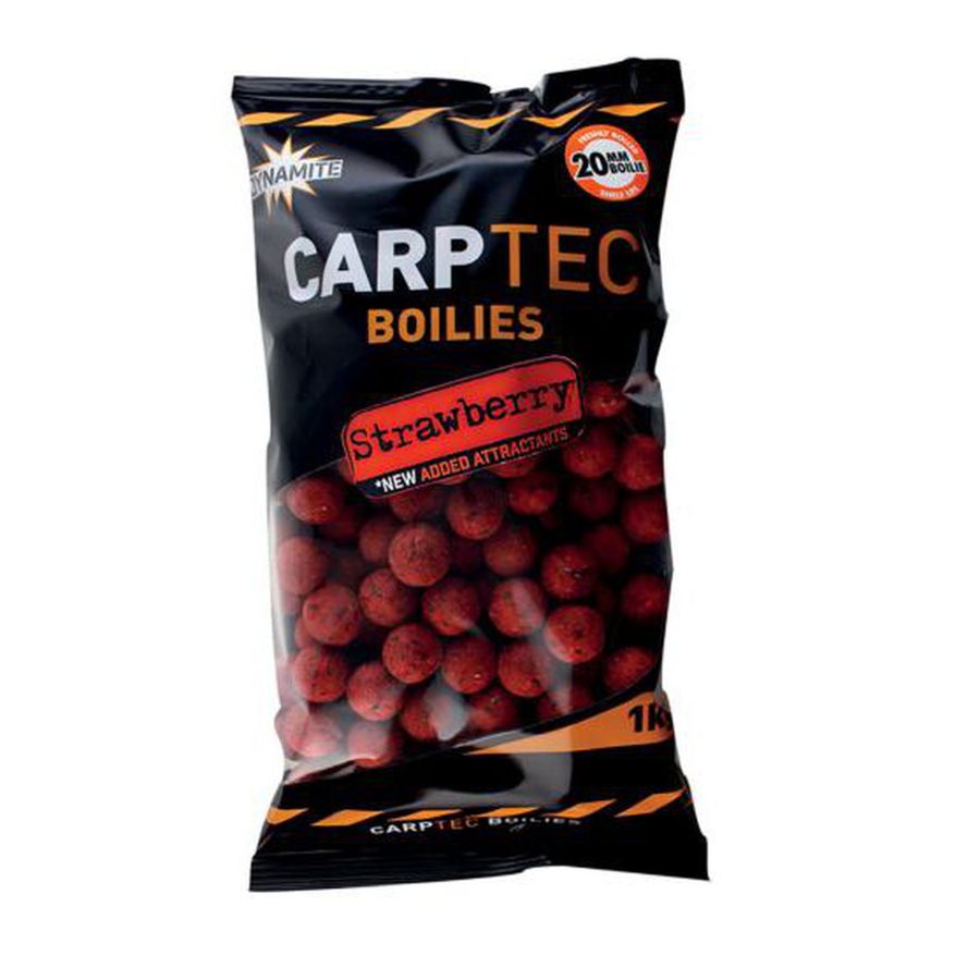 Dense boilies Dynamite Baits carp-tec Strawberry 1 kg