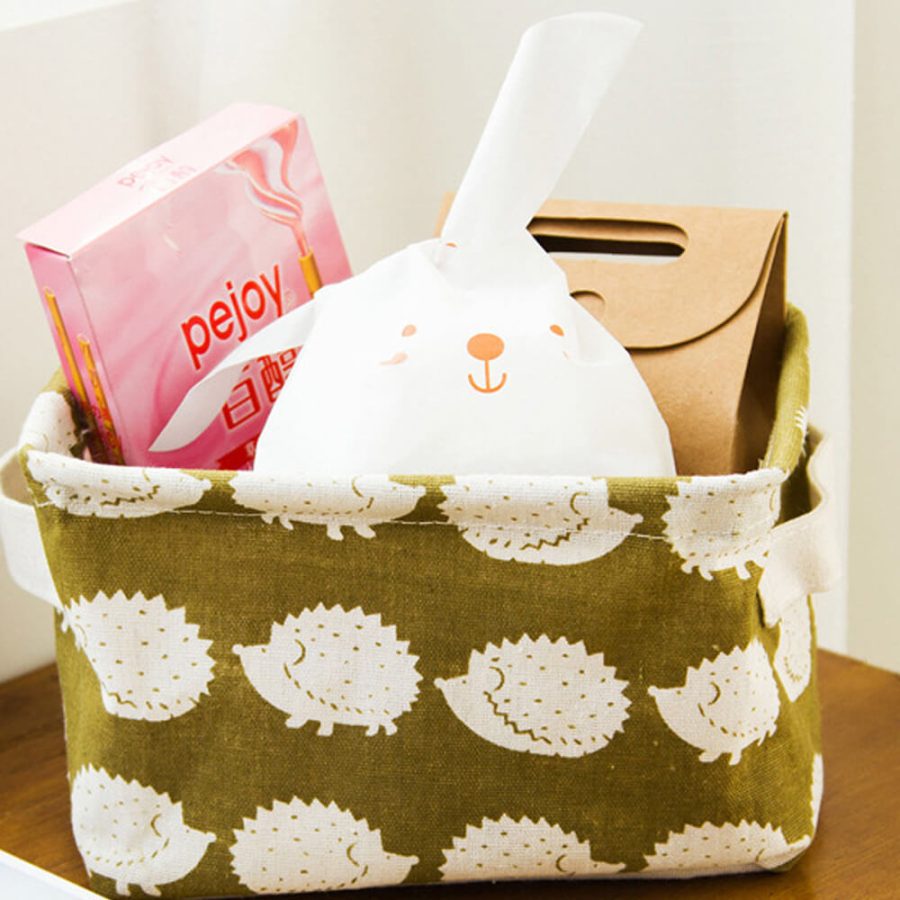 Desktop Fabric Storage Basket