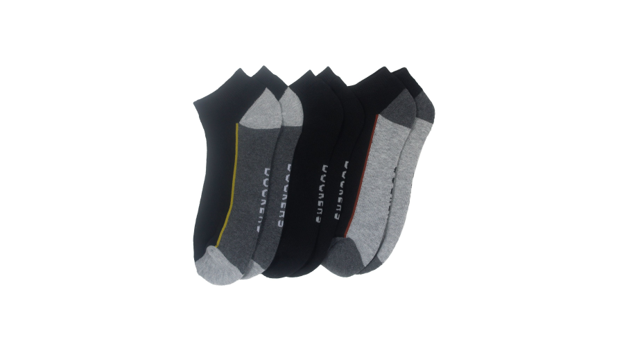 Dockers 1/2 Cushion Low Cut Pattern Socks, 3 Pack, Men's, Black OS