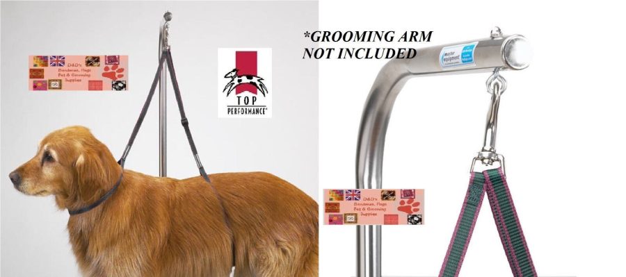 Dog Grooming NO SIT/LIE DOWN RESTRAINT HARNESS LOOP SYSTEM Groomer for Table Arm