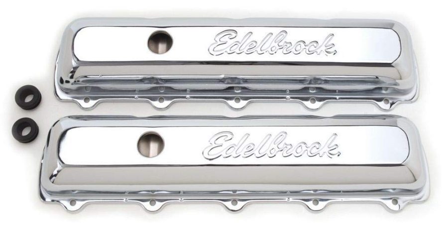 EDELBROCK 4485 Signature Series Chrome Valve Covers - Set of 2