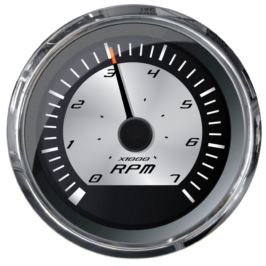 FARIA 22009 PLATINUM 4 INCH TACHOMETER - 7000 RPM (GAS - INBOARD, OUTBOARD & I/O)