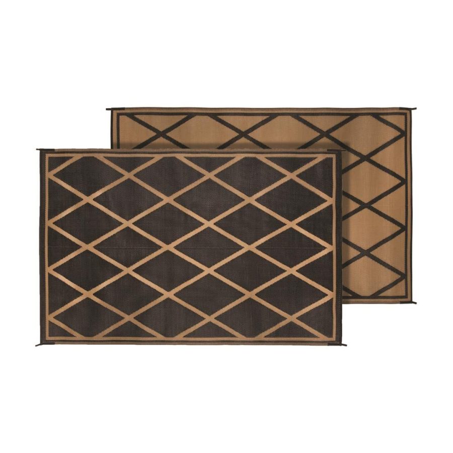 FAULKNER 68888 Furniture Mat Diamond 9x12 Black/beige