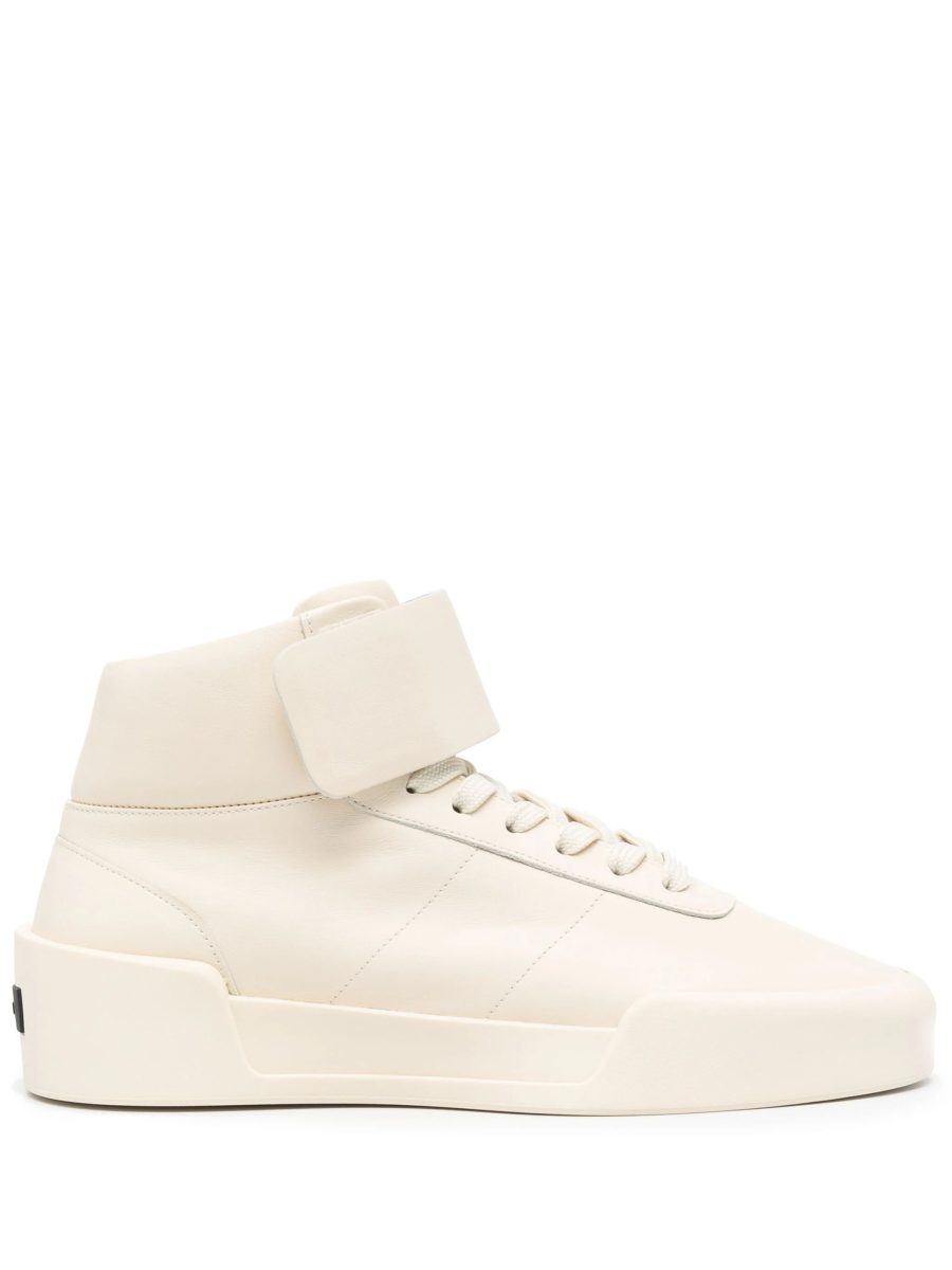 FEAR OF GOD Aerobic Hi Leather Sneakers Bone