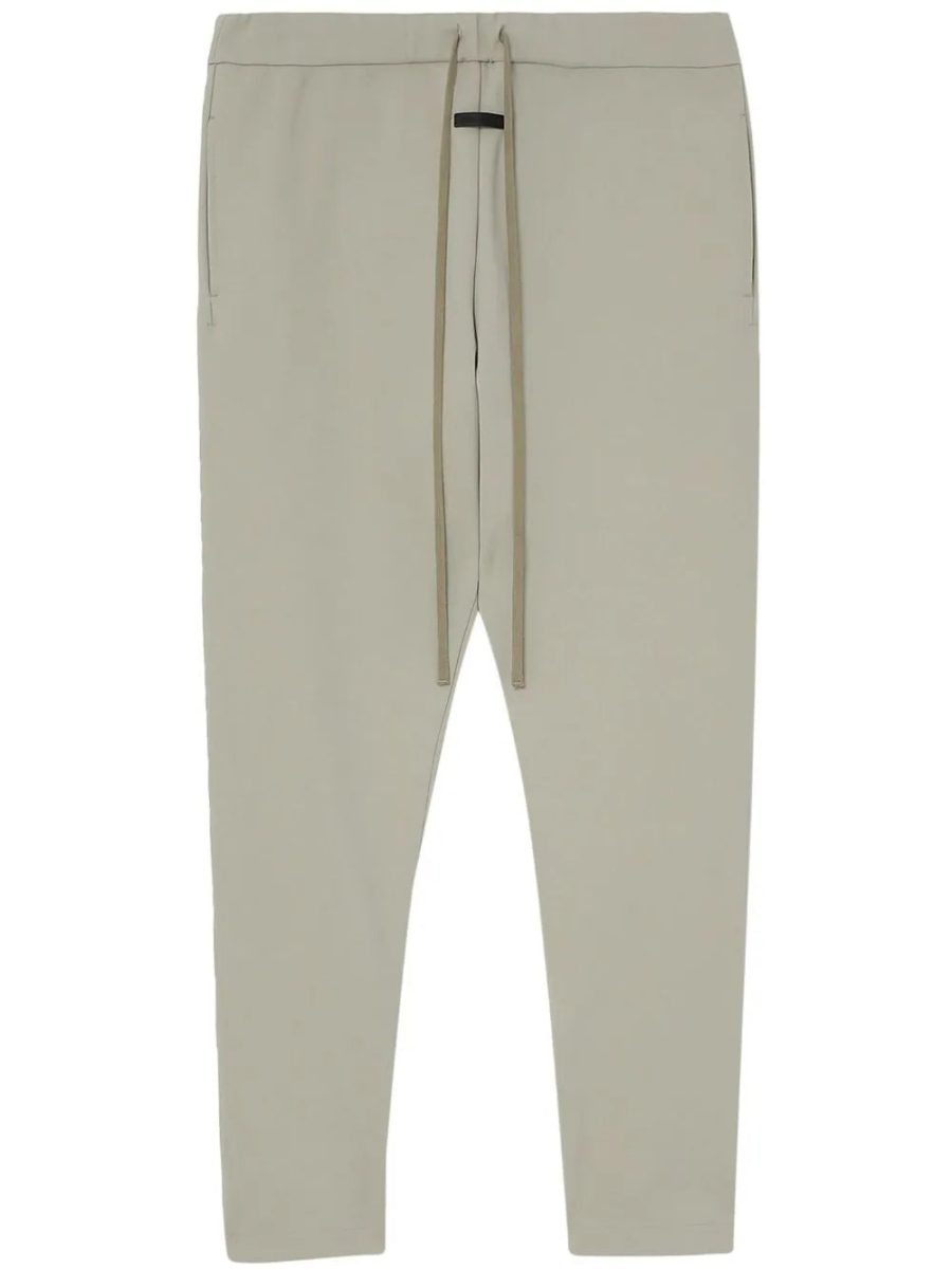 FEAR OF GOD Eternal Viscose Tricot Ankle-Zip Slim Track Pant Cement