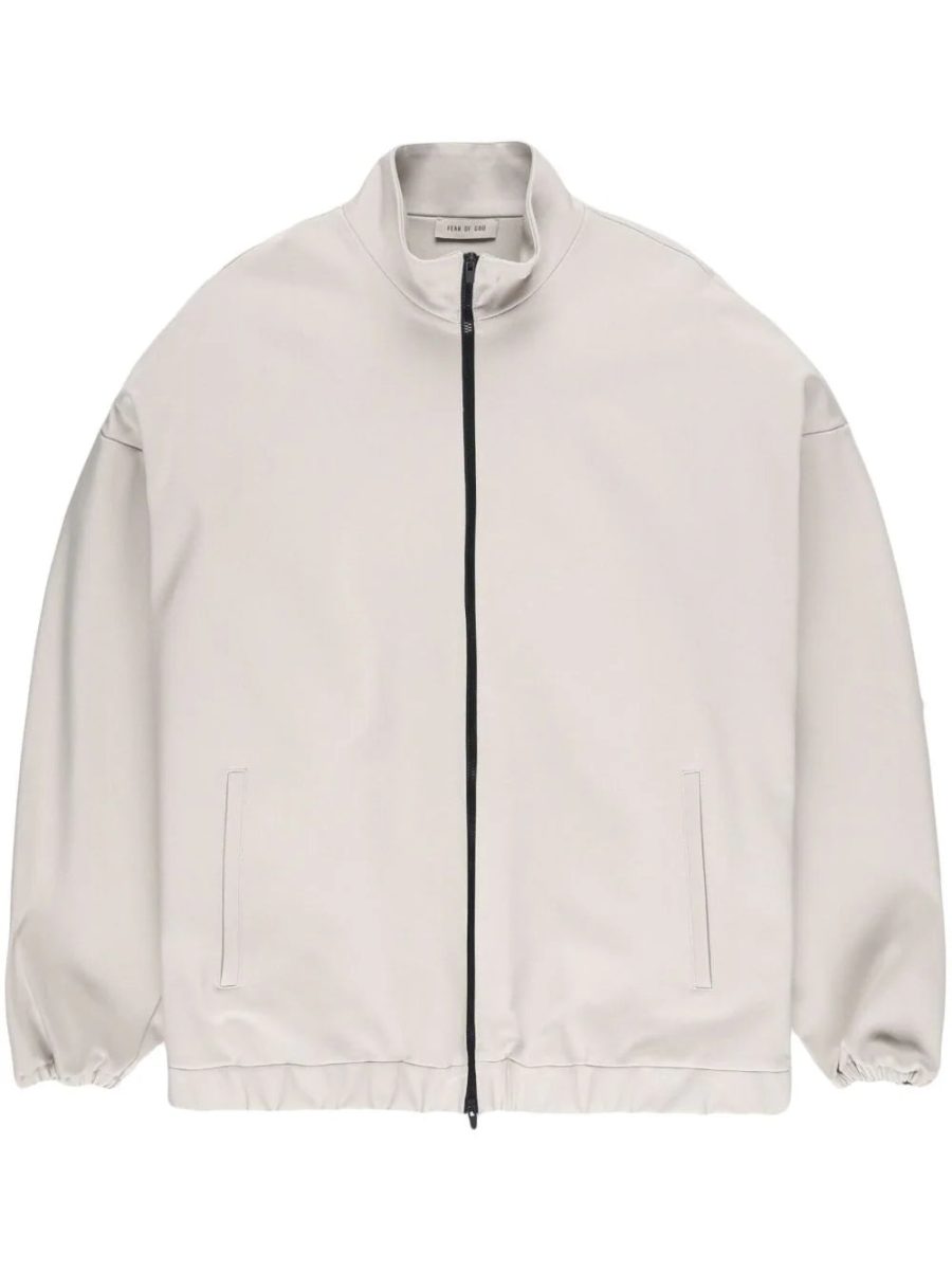 FEAR OF GOD Eternal Viscose Tricot Slim Track Jacket Cement