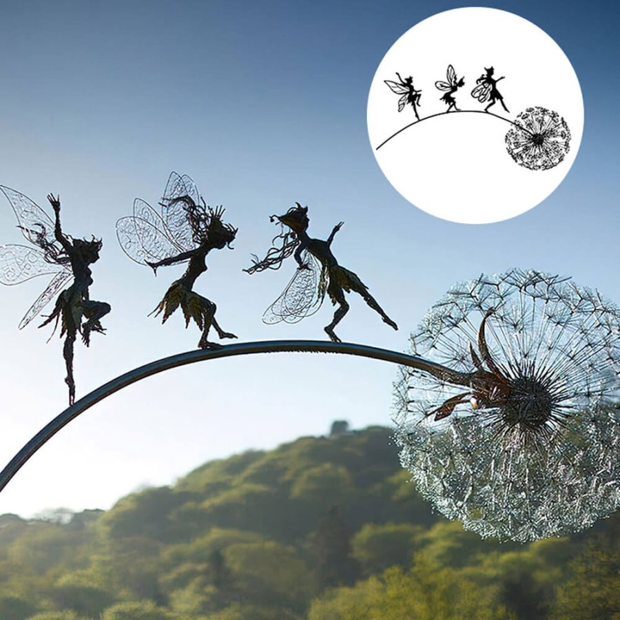 Fairy Steel Garden Sculptures