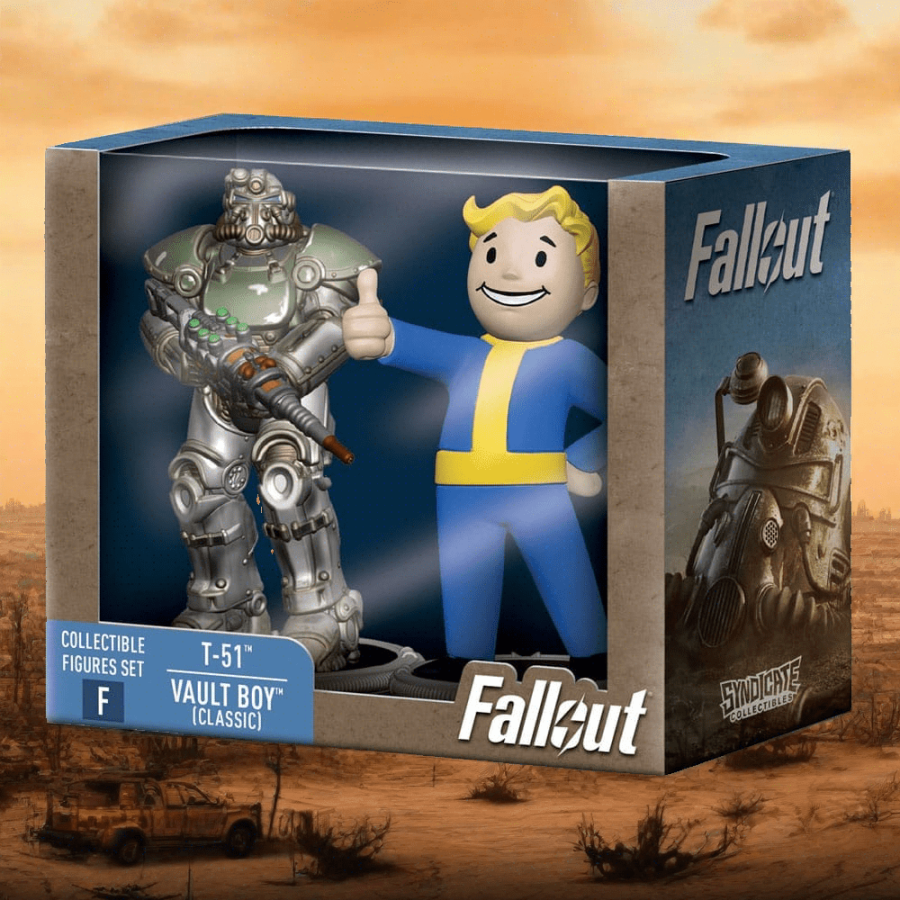 Fallout Mini Figures 2-Pack Set F Raider & Vault Boy (Strong) 7 cm (2.7in)