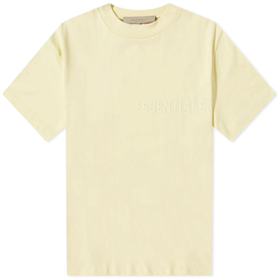 Fear of God ESSENTIALS Logo Tee Canary