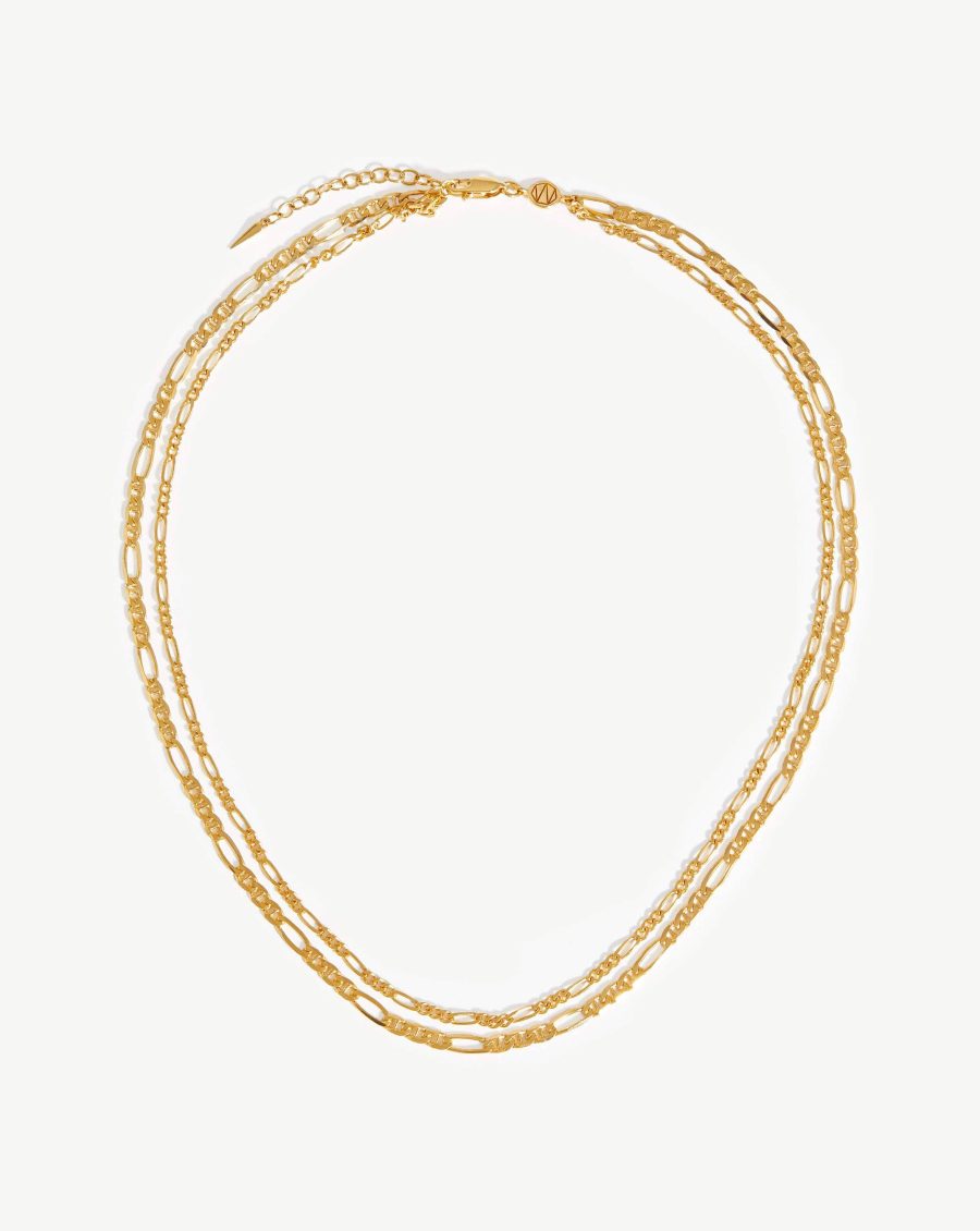 Filia Double Chain Necklace | 18k Gold Vermeil