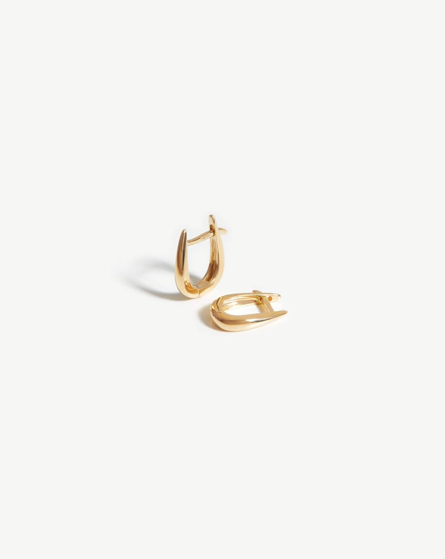 Fine Claw Huggies | 14k Solid Gold