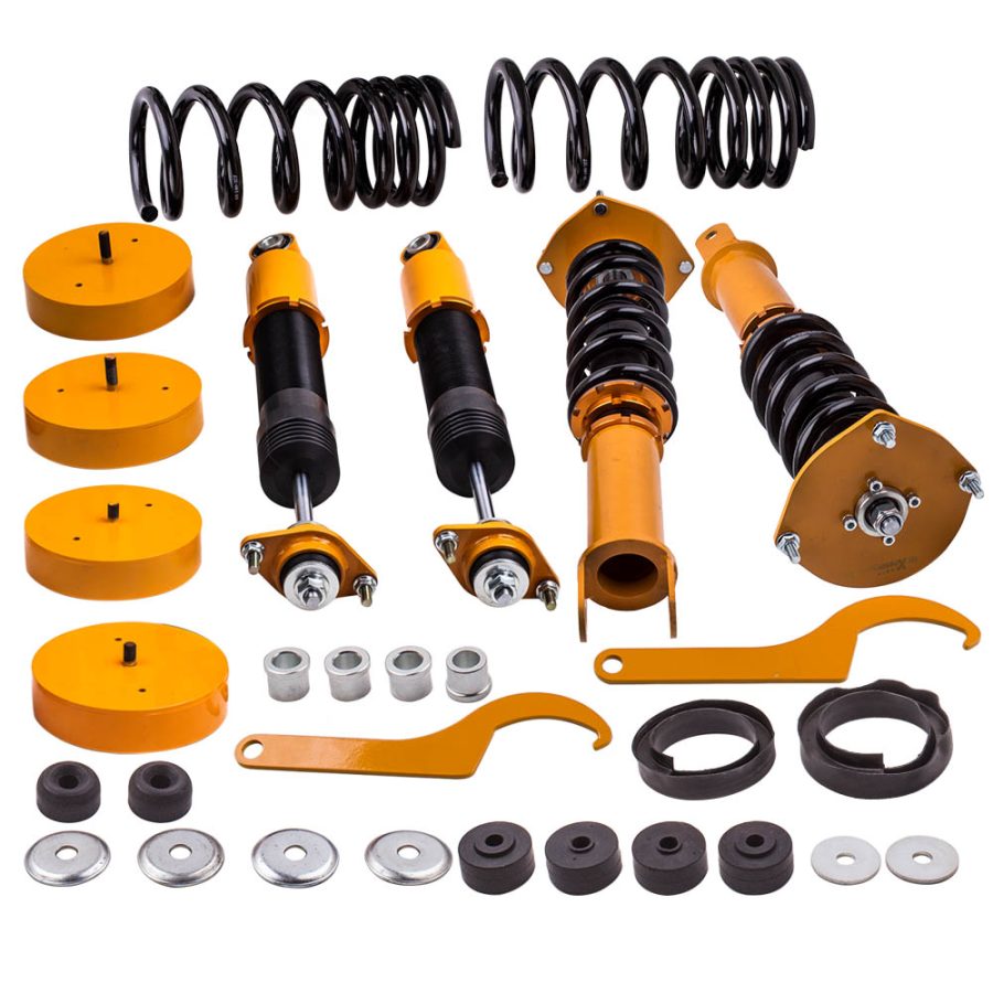 Front + Rear Air to Coil Springs Conversion Kits compatible for Lincoln Mark VIII 1993-1998 lowering kit