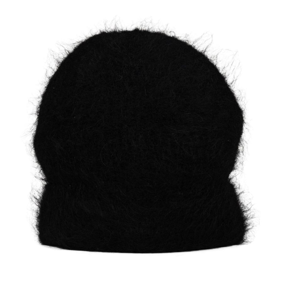 Fuzzy Beanie in Black