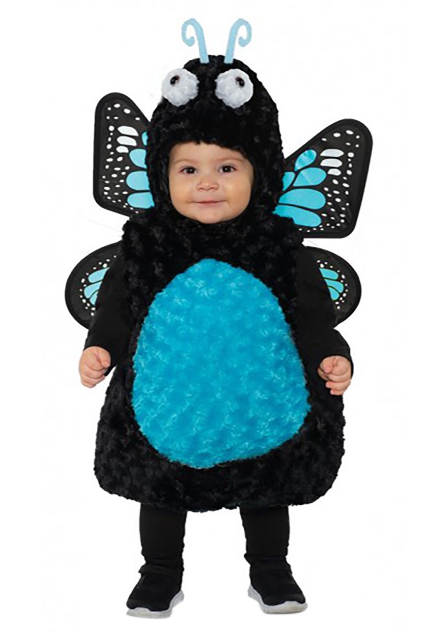 Fuzzy Blue Butterfly Toddler Costume