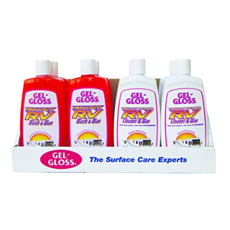 GEL-GLOSS RVKIT.PROMO1 Point Of Purchase Display; Wash And Wax/ Cleaner Wax Kit Display; 16-1/2 Inch Length x 6-1/4 Inch Width x 9-3/4 Inch Height