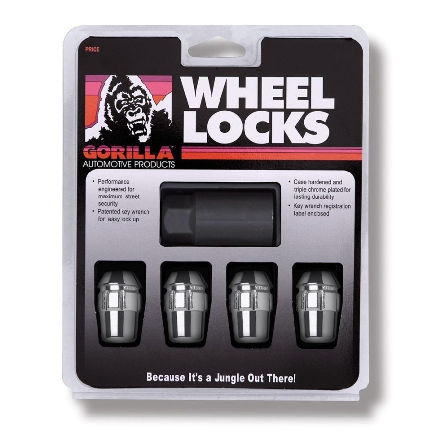 GORILLA 71681N Acorn Wheel Locks (1/2 INCH Thread Size) - Pack of 4