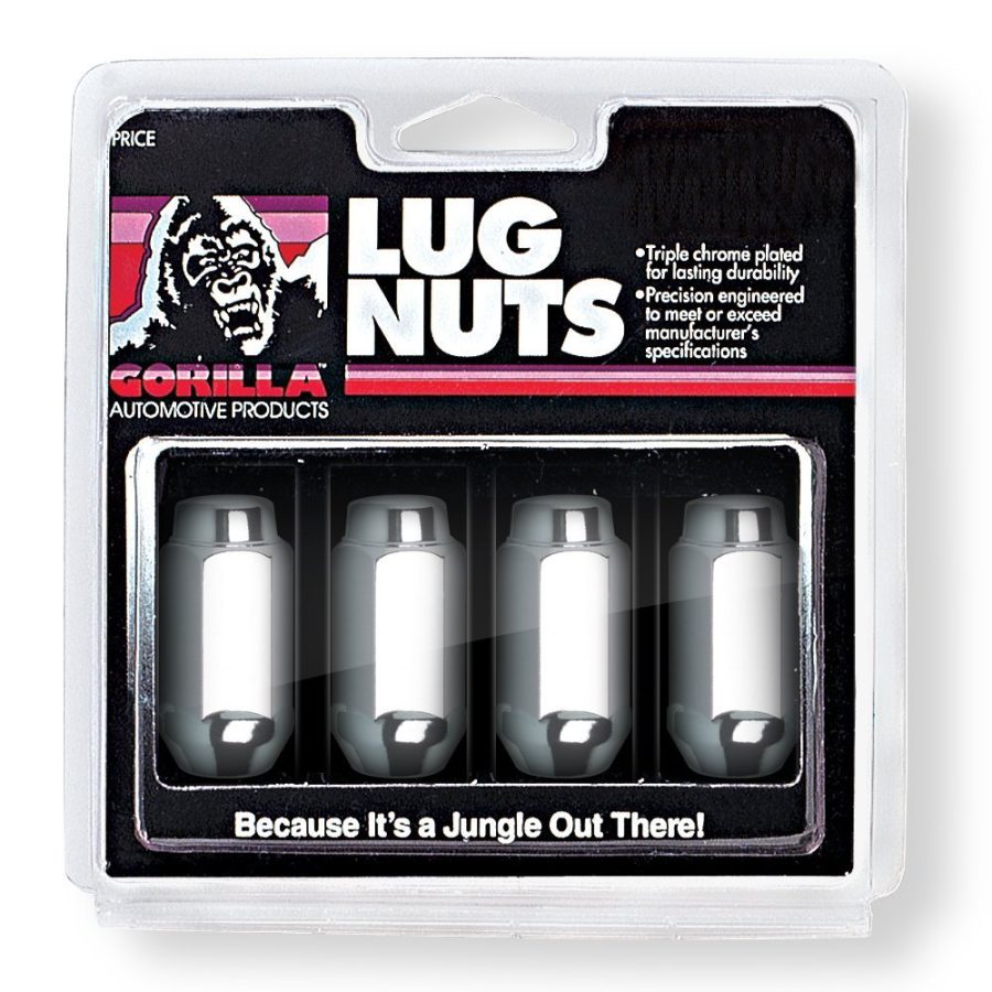 GORILLA 76147 Duplex Acorn Lug Nuts (14mm x 1.50 Thread Size) (Pack of 4)